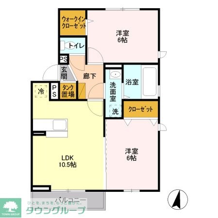 シャルム・ソワニエ Bの物件間取画像